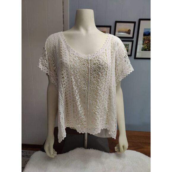 Eyeshadow Oversized Crocheted Top - Picture 1 of 5